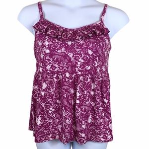 Torrid Sleeveless Babydoll Tank Top Size 1